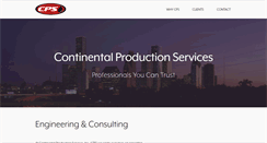 Desktop Screenshot of continentalproductionservices.com