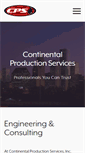 Mobile Screenshot of continentalproductionservices.com